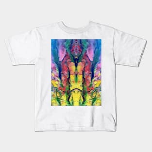 Tree design, Colorful digital artwork Kids T-Shirt